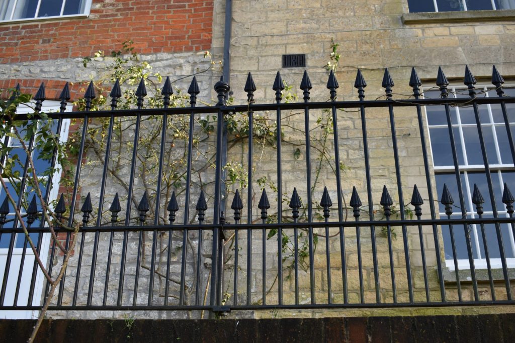 Bespoke railings made and fitted by The Blacksmith Shop.