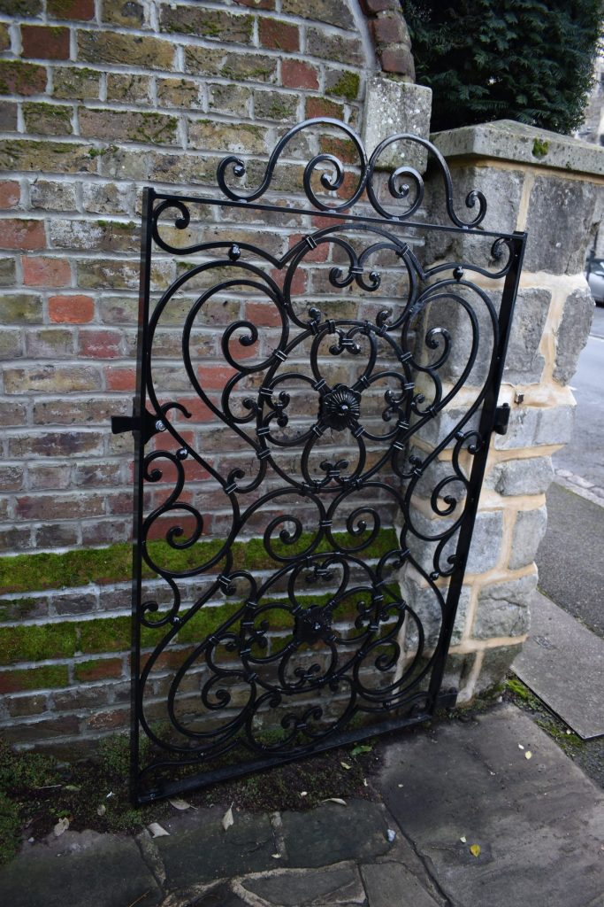 Custom-made wrought iron side gate in Windsor..
