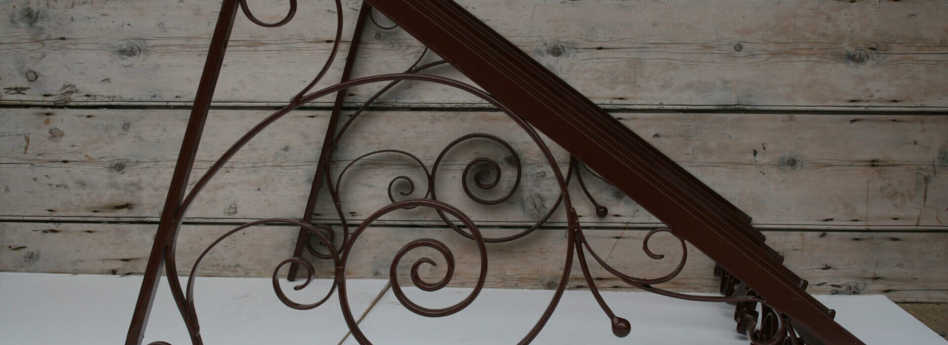 Detailed view of some bespoke metalwork.